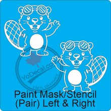 Aircraft Tail / Nose Art "Canadian Beaver" Premium Vinyl Decal Stencil Sticker