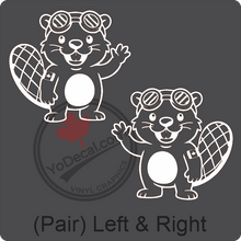 Aircraft Tail / Nose Art "Canadian Beaver" Premium Vinyl Decal Stencil Sticker