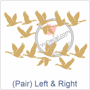 Aircraft Tail / Nose Art "Canadian Geese" Premium Vinyl Decal Stencil Sticker