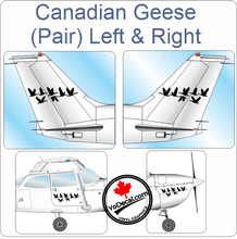 Aircraft Tail / Nose Art "Canadian Geese" Premium Vinyl Decal Stencil Sticker