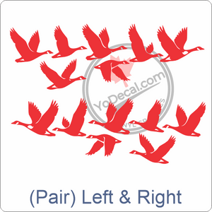 Aircraft Tail / Nose Art "Canadian Geese" Premium Vinyl Decal Stencil Sticker