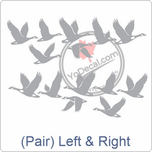 Aircraft Tail / Nose Art "Canadian Geese" Premium Vinyl Decal Stencil Sticker