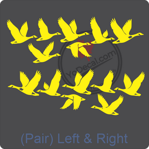Aircraft Tail / Nose Art "Canadian Geese" Premium Vinyl Decal Stencil Sticker