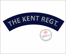 'The Kent Regiment WWII Shoulder Flash' Premium Vinyl Decal / Sticker