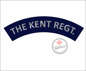 'The Kent Regiment WWII Shoulder Flash' Premium Vinyl Decal / Sticker