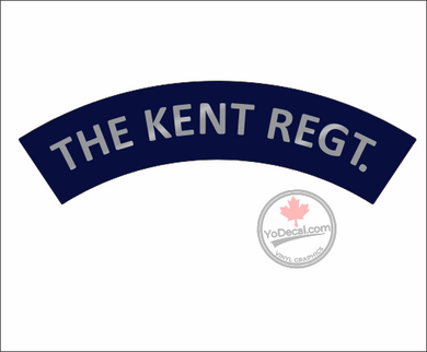 'The Kent Regiment WWII Shoulder Flash' Premium Vinyl Decal / Sticker