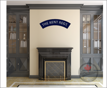 'The Kent Regiment WWII Shoulder Flash' Premium Vinyl Decal / Sticker