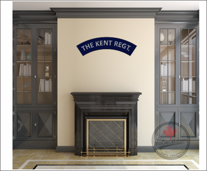 'The Kent Regiment WWII Shoulder Flash' Premium Vinyl Decal / Sticker
