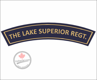 'Lake Superior Regiment WWII Shoulder Flash' Premium Vinyl Decal / Sticker
