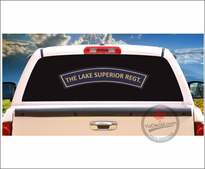 'Lake Superior Regiment WWII Shoulder Flash' Premium Vinyl Decal / Sticker