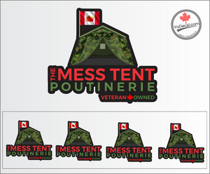 'The Mess Tent Poutinerie Graphic' Premium Vinyl Decal