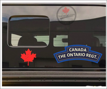 'The Ontario Regiment' WWII Shoulder Flash Premium Vinyl Decal / Sticker