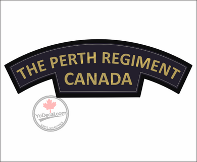The Perth Regiment WWII Shoulder Flash' Premium Vinyl Decal / Sticker
