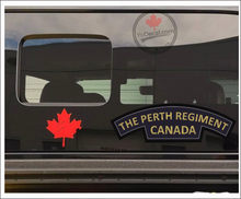 The Perth Regiment WWII Shoulder Flash' Premium Vinyl Decal / Sticker