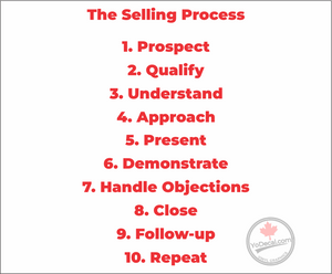 'The Selling Process - Teach & Motivate' Premium Vinyl Decal / Sticker