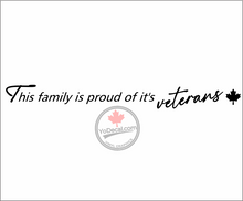 'This Family Is Proud of It's Veterans' Premium Vinyl Decal / Sticker