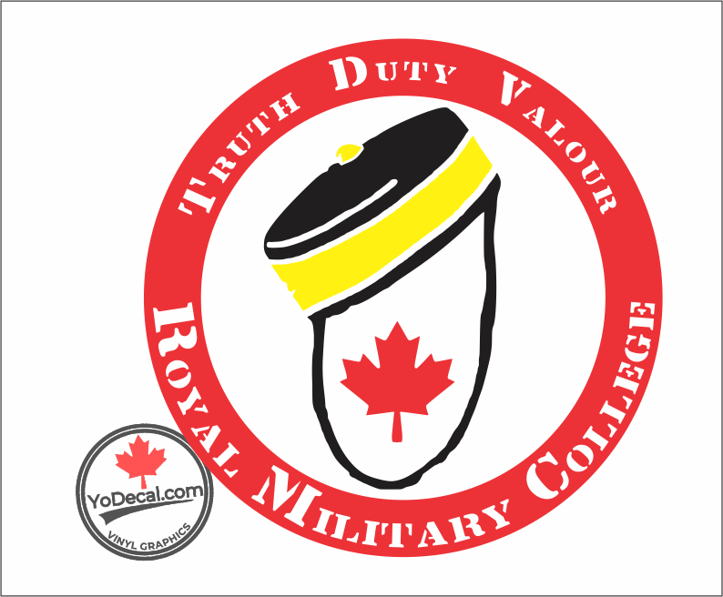 'Truth Duty Valour RMC Pillbox' Premium Vinyl Decal / Sticker