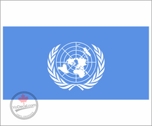 'UN (United Nations) Flag' Premium Vinyl Decal Sticker