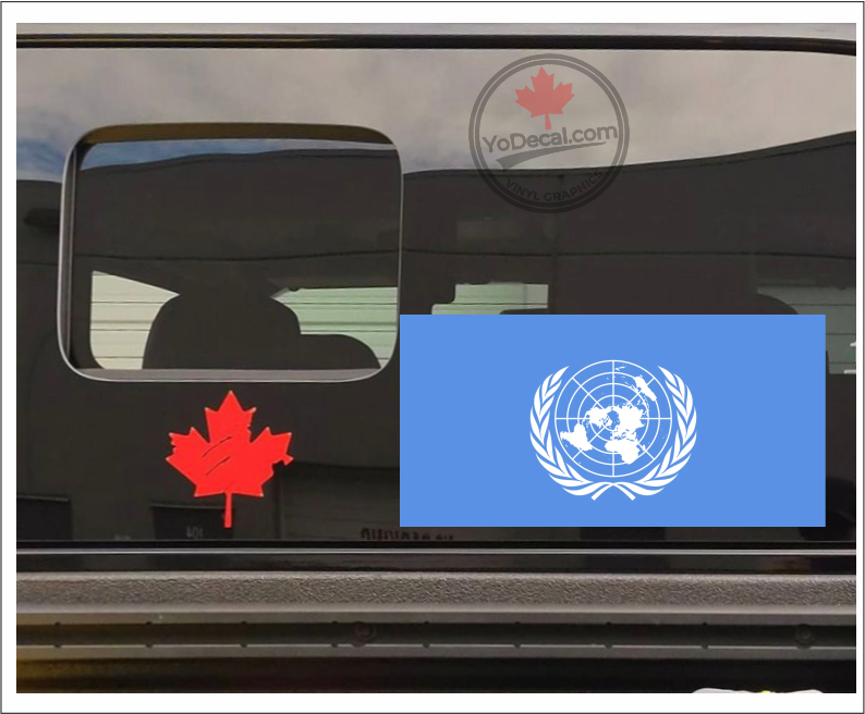 'UN (United Nations) Flag' Premium Vinyl Decal Sticker – YoDecal.com