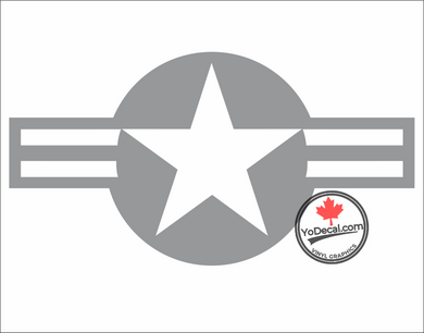 'USAF Common Low Visibility Roundel' Premium Vinyl Decal Sticker