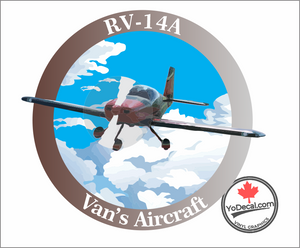 'Van's Aircraft RV-14A Full Colour' Premium Vinyl Decal