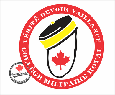 'VÉRITÉ DEVOIR VAILLANCE CMR Pillbox' Premium Vinyl Decal / Sticker