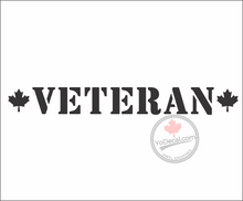 Veteran Maple Leaf Premium Vinyl Decal / Sticker