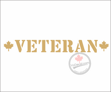 Veteran Maple Leaf Premium Vinyl Decal / Sticker