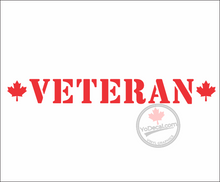 Veteran Maple Leaf Premium Vinyl Decal / Sticker