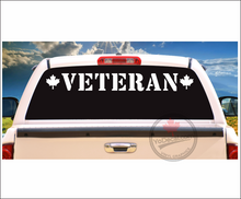 Veteran Maple Leaf Premium Vinyl Decal / Sticker