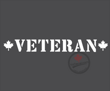 Veteran Maple Leaf Premium Vinyl Decal / Sticker