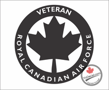 'Veteran Royal Canadian Air Force' Premium Vinyl Decal