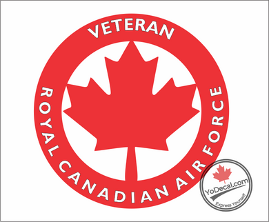 'Veteran Royal Canadian Air Force' Premium Vinyl Decal