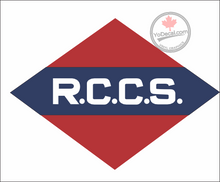 'Canadian 1st Corps RCCS Signals' WWII Shoulder Flash Premium Vinyl Decal / Sticker