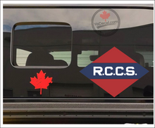 'Canadian 1st Corps RCCS Signals' WWII Shoulder Flash Premium Vinyl Decal / Sticker