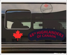 '48th Highlanders' WWII Shoulder Flash' Premium Vinyl Decal / Sticker