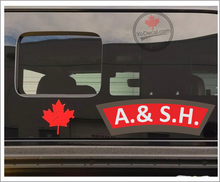 'Argyll & Sutherland Highlanders Condensed' WWII Shoulder Flash' Premium Vinyl Decal / Sticker