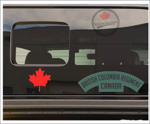 'British Columbia Regiment' WWII Shoulder Flash' Premium Vinyl Decal / Sticker