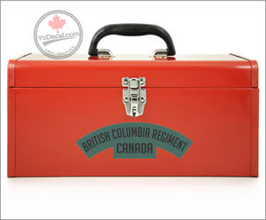 'British Columbia Regiment' WWII Shoulder Flash' Premium Vinyl Decal / Sticker