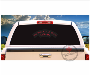 'Brockville Rifles' WWII Shoulder Flash Premium Vinyl Decal / Sticker