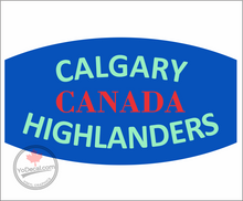 'Calgary Highlanders' WWII Shoulder Flash Premium Vinyl Decal / Sticker