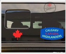 'Calgary Highlanders' WWII Shoulder Flash Premium Vinyl Decal / Sticker