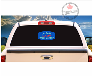 'Calgary Highlanders' WWII Shoulder Flash Premium Vinyl Decal / Sticker