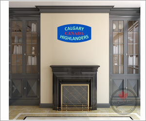 'Calgary Highlanders' WWII Shoulder Flash Premium Vinyl Decal / Sticker