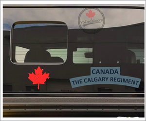 'Calgary Regiment WWII Shoulder Flash' Premium Vinyl Decal / Sticker