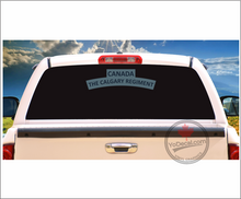 'Calgary Regiment WWII Shoulder Flash' Premium Vinyl Decal / Sticker