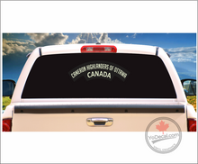 'Cameron Highlanders of Ottawa' WWII Shoulder Flash' Premium Vinyl Decal / Sticker