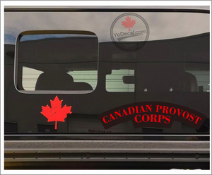 Canadian Provost Corps WWII Shoulder Flash' Premium Vinyl Decal / Sticker