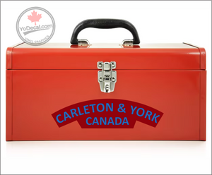 Carleton & York Regiment WWII Shoulder Flash' Premium Vinyl Decal / Sticker