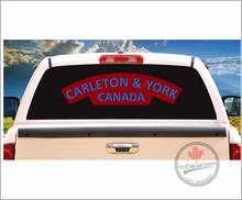 Carleton & York Regiment WWII Shoulder Flash' Premium Vinyl Decal / Sticker